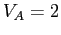 $ V_A=2$