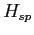 $\displaystyle H_{sp}$
