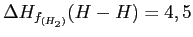 $ \Delta H_{f_{(H_2)}}(H-H) = 4,5$