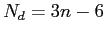 $ N_d=3n-6$