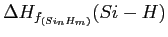$ \Delta H_{f_{(Si_nH_m)}}(Si-H)$
