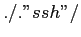 $ ./.''ssh''/$