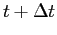 $ t+\Delta t$