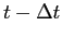 $ t-\Delta t$