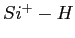 $ Si^+-H$