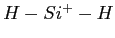 $ H-Si^+-H$