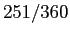 $\displaystyle 251/360$