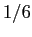 $\displaystyle 1/6$
